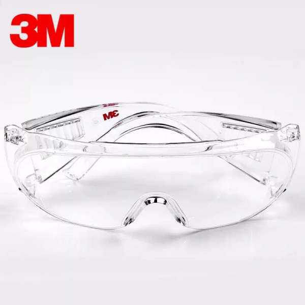 3M護目鏡防護眼鏡1611HC護目鏡【全透明大視野鏡面網紅款】