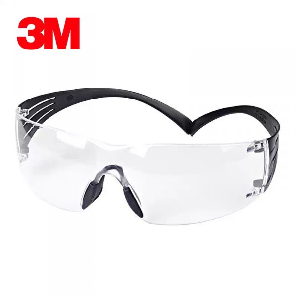 3M護目鏡防護眼鏡SF301AF護目鏡【透明防霧款無壓力鏡腿】 