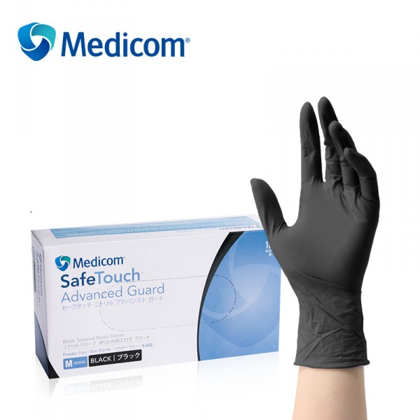 Medicom/麥迪康食品級一次性黑色丁腈手套