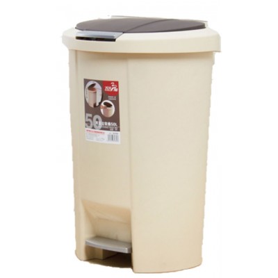 50L 雙蓋垃圾桶(圓形)