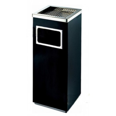 正方形座地煙灰桶(黑色)