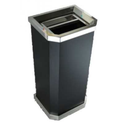 靠牆式頂開口煙灰桶(鈦金)