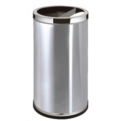 半蓋垃圾桶(不銹鋼原色_大)
