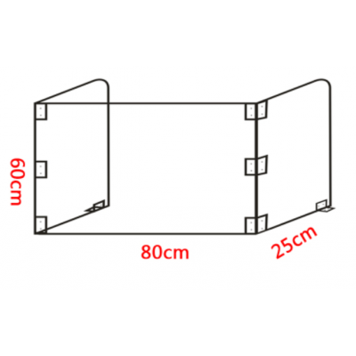 防飛沫檔板(亞膠力)板餐桌工位/ 櫃檯窗口 / 隔離擋板 / 防護分隔板 / 可 定制定做