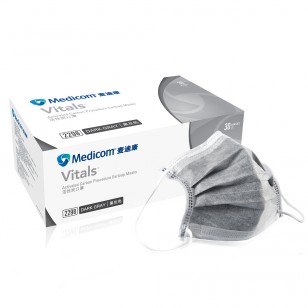 Medicom麥迪康一次性活性炭口罩4層獨立包裝30只