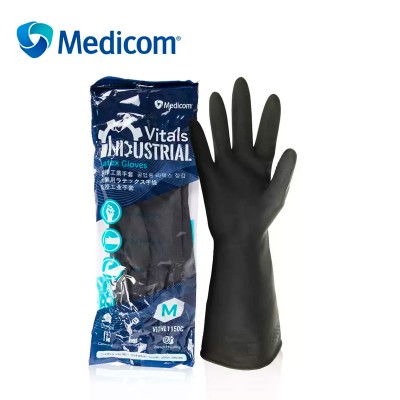 Medicom/麥迪康洗碗手套家用乳膠手套洗衣服洗碗手套工業工作