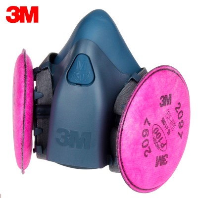 3M防護面具7502配2097防灰塵霧霾PM2.5顆粒物工業有機蒸氣異味 3M防護面具7502配2097防灰塵霧霾PM2.5顆粒物工業有機蒸氣異味