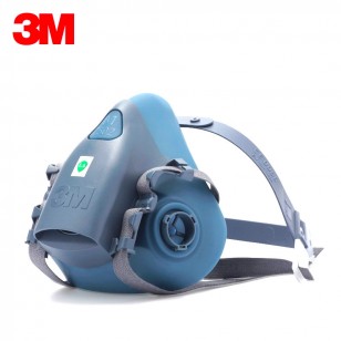 3M防毒面具防塵面罩矽膠7502噴漆專用工業粉塵化工氣體防護配件