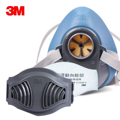 3M防塵面罩HF-52矽膠防毒面具防工業粉塵顆粒物煤礦專用防護面罩 3M防塵面罩HF-52矽膠防毒面具防工業粉塵顆粒物煤礦專用防護面罩