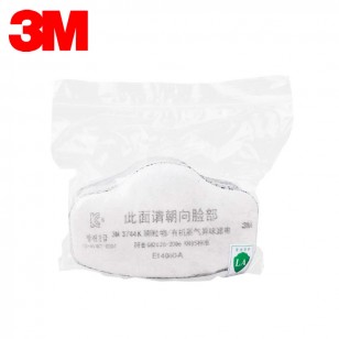 3M濾棉3744K過濾棉防粉塵顆粒物有機蒸汽異味活性炭濾芯面具配件