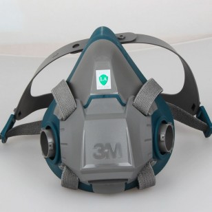 3M防毒面具防塵面罩噴漆工業粉塵6502快扣矽膠防護勞保防塵罩主體
