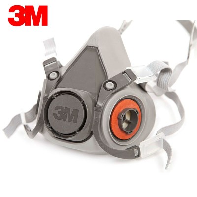 3M6200單面具防毒面具多功能防護防塵面罩工業裝修噴漆面具半面罩 3M6200單面具防毒面具多功能防護防塵面罩工業裝修噴漆面具半面罩