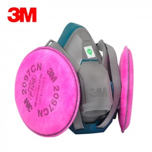 3M防塵面具6502+2091防工業粉塵玻璃纖維電焊煙打磨裝修異味面具