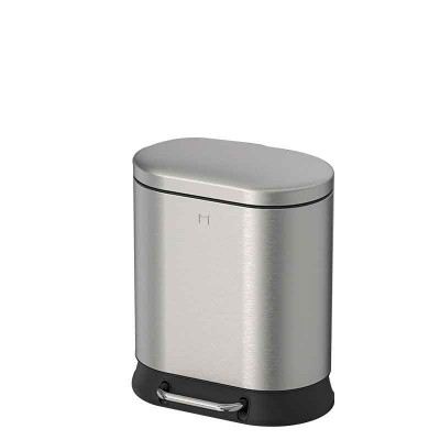 闊綽寬口款不銹鋼腳踏式廚房垃圾桶