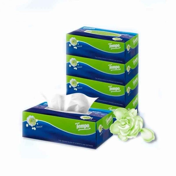 Tempo - 得寶盒裝紙巾苿莉花味 4盒裝