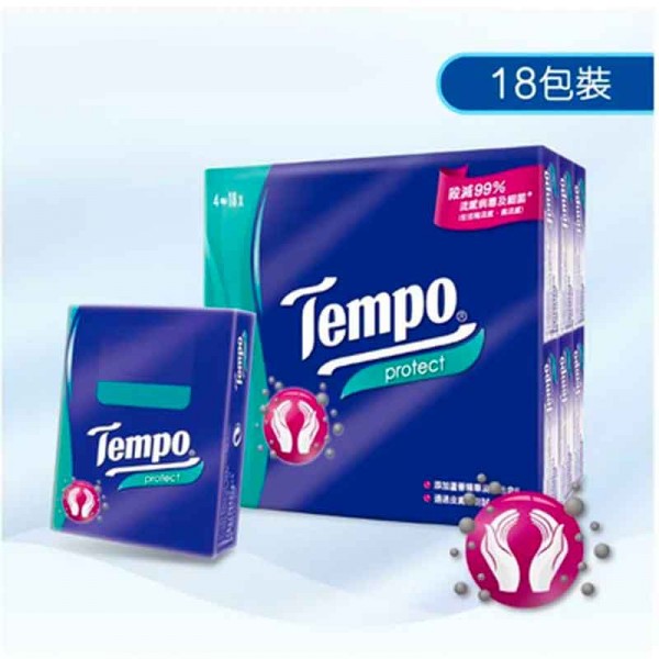Tempo - 得寶抗菌倍護紙手巾18包x7片