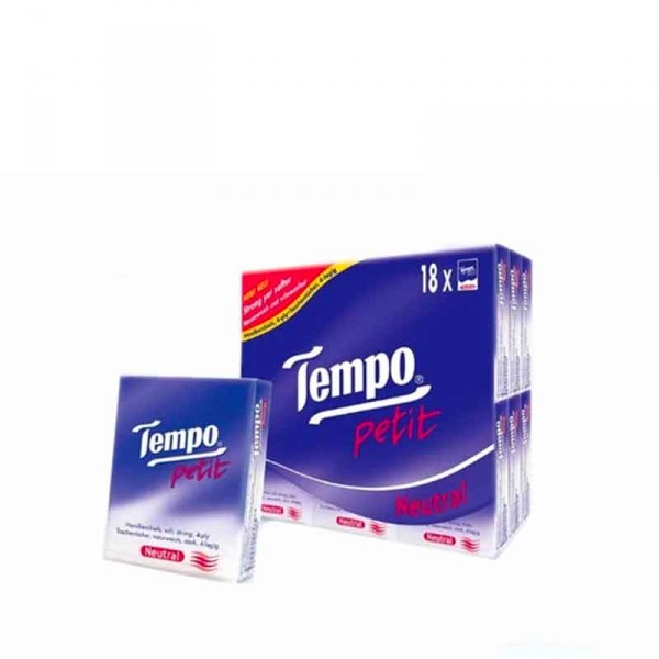 Tempo - 得寶迷你紙手巾 (天然無味) 18包