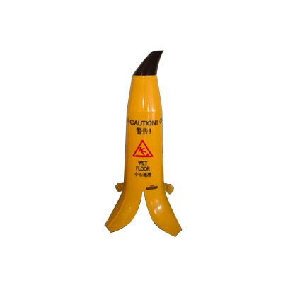 中英文小心地滑安全警示牌提示標誌告示牌