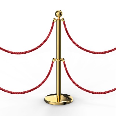 圓頭雙節挂繩禮賓杆