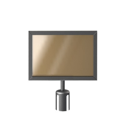 欄杆隔離帶插牌配件展廳導向牌不鏽鋼指示牌A4橫向款