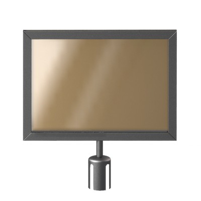 欄杆隔離帶插牌配件展廳導向牌不鏽鋼指示牌A3橫向款