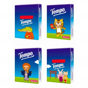 TEMPO迷你裝紙手巾-天然無味-TEMPO X KEIGO 2022新年限量版 18'S