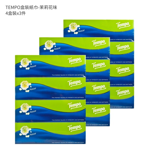TEMPO盒裝紙巾-茉莉花味 - 3件裝 4'SX3