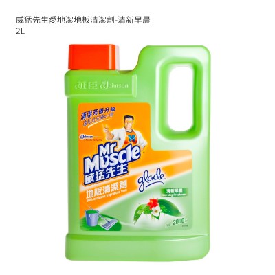 威猛先生愛地潔地板清潔劑-清新早晨 2L