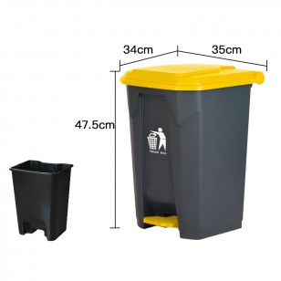 30L加厚塑料腳踏垃圾桶