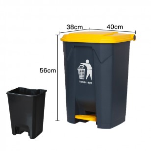 50L加厚塑料腳踏垃圾桶