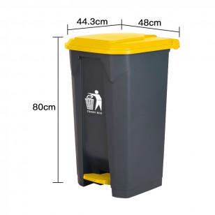 100L加厚塑料腳踏垃圾桶