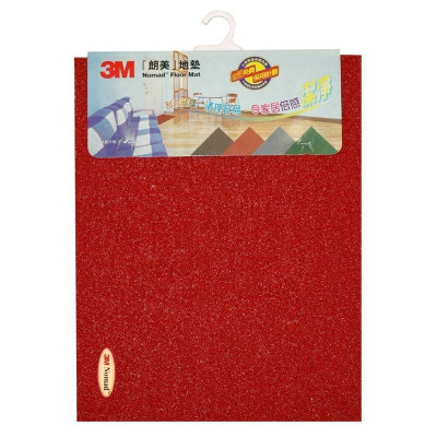 3M - 無邊刮塵防滑膠地墊 45x60cm 紅色