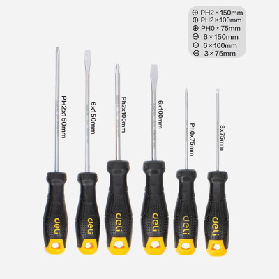 得力工具螺絲批六件套DL620106