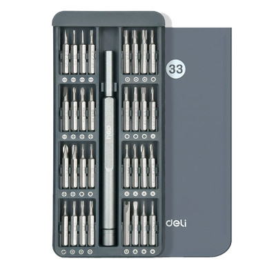 得力工具33合1精密螺絲刀套裝DL241033