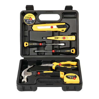 得力工具經濟8件套工具箱套裝