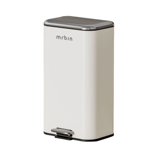 極光白腳踏垃圾桶