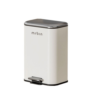 極光白腳踏垃圾桶