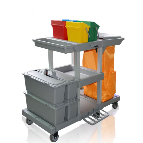 多功能清潔手推車(鋁型材)YJ05