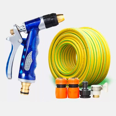 豪華6分水管澆花金屬水槍塑料接頭套裝