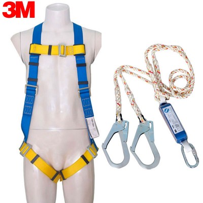 3M 凱比特安全帶5點式高空戶外作業防墜落套裝1390010;1390398 3M 凱比特安全帶5點式高空戶外作業防墜落套裝1390010;1390398