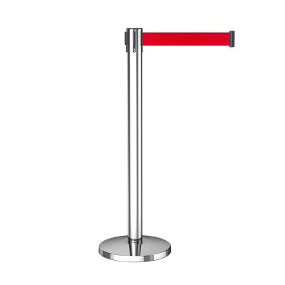 金柯常規款不銹鋼隔離帶伸縮圍欄銀行排隊護欄警戒隔離線一米線欄