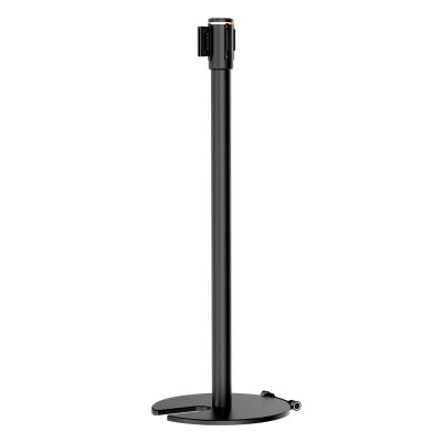 金柯U型隔離帶伸縮帶警戒線柱移動滾輪一米線欄杆不銹鋼排隊護欄