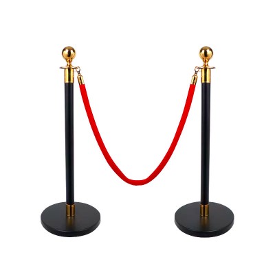 金柯圓頭一米線欄杆護欄隔離帶賓館酒店掛繩安全圍欄禮賓桿迎賓柱