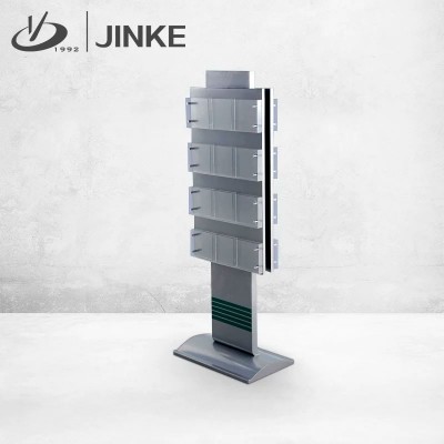 金柯銀行宣傳冊架單位廣告資料架亞克力格展示架大廳立式宣傳架